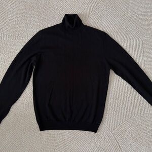 Zara Men's Black Turtleneck Sweater